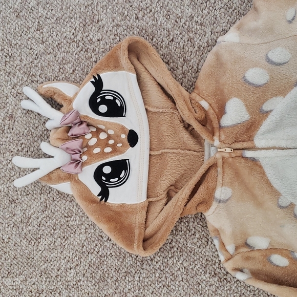 Justice deer fawn one piece PJ sleepware - Picture 2 of 5